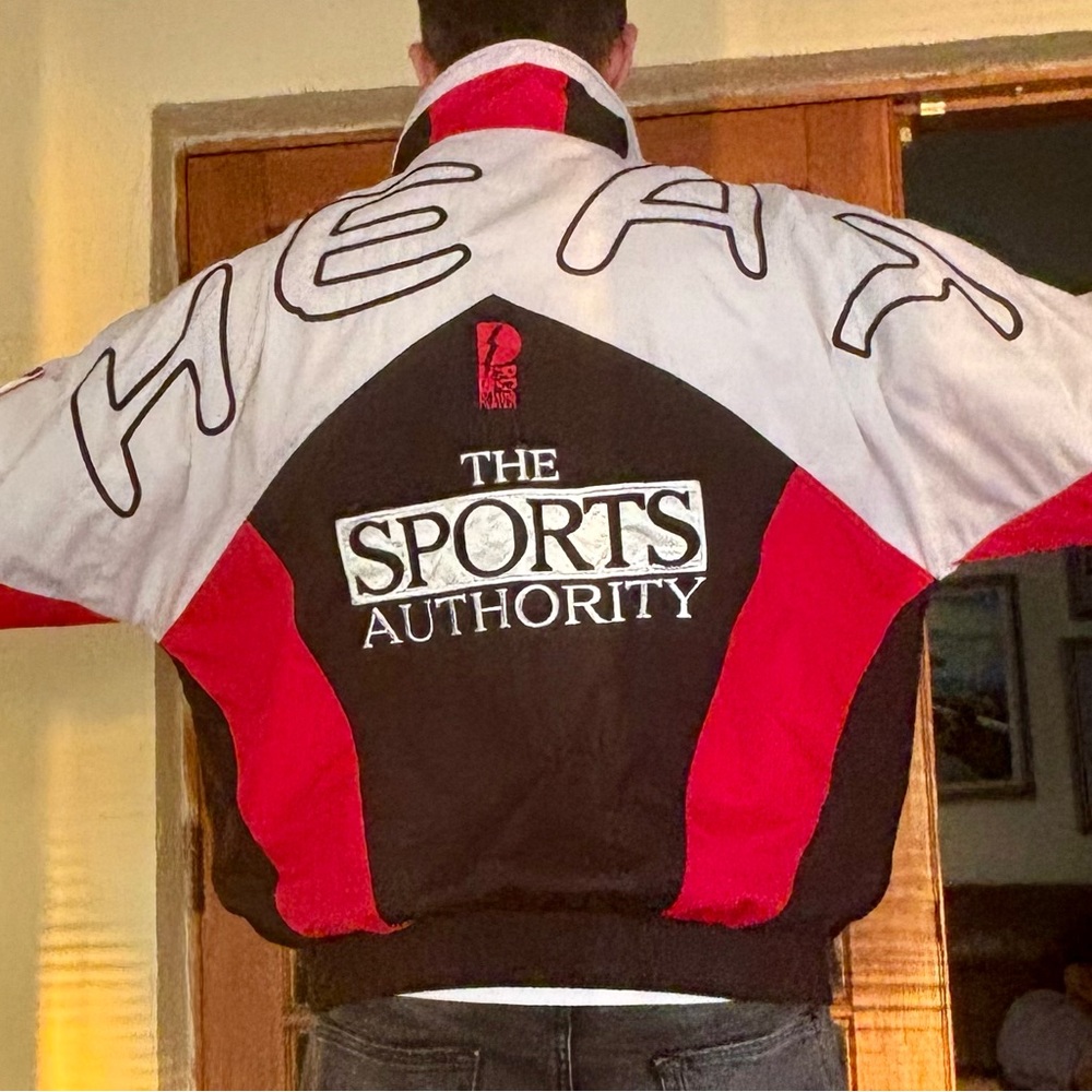 1993 vintage Miami Heat player bomber jacket